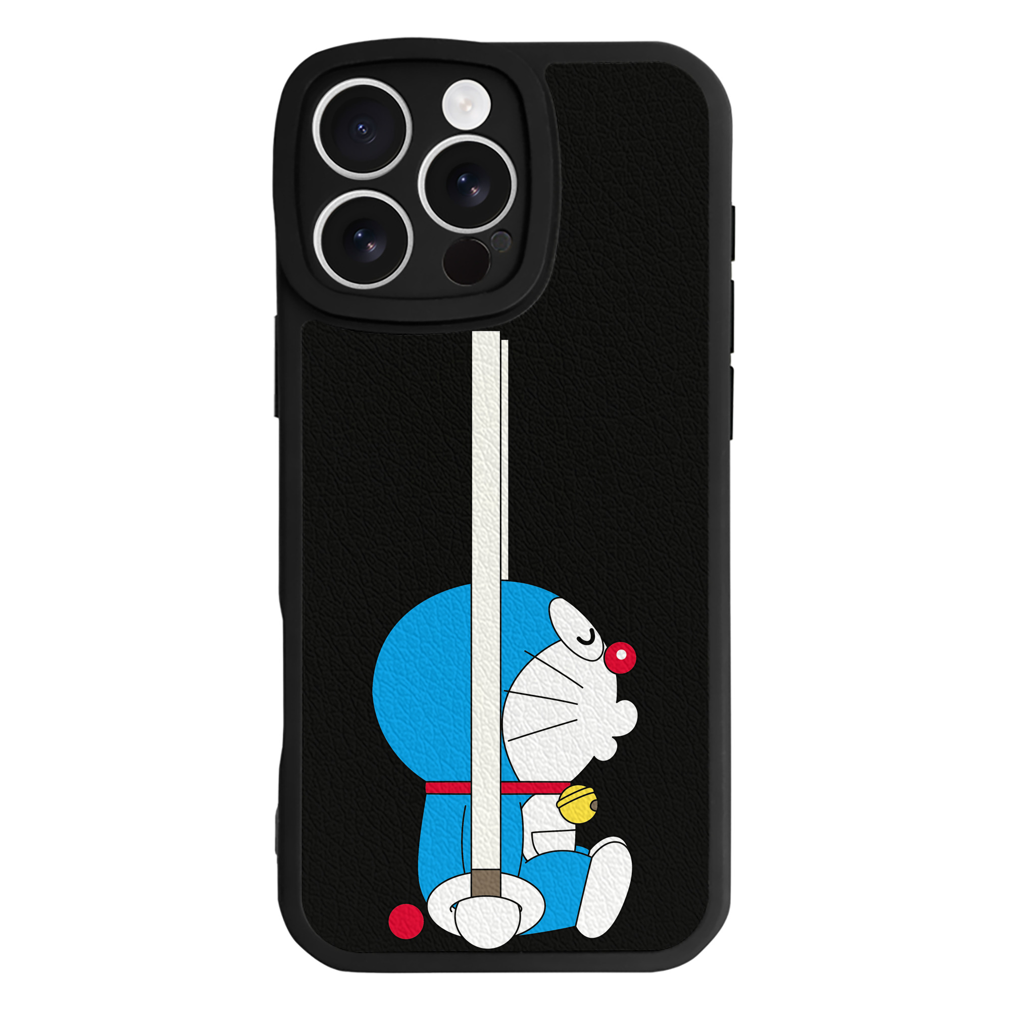 （画像用） ドラえもん Doraemon 【iPhone 16シリーズ対応】シリコンスマホケース（レザー調） 材質：シリコン
